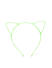 Girls Fluorescent Green Cat Ear Hairband