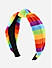 Rainbow Multicolor Striped Top Knot Kids Hair Band 