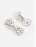 Set of 2 White Pearl Bow Alligator Hair Clip
