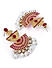 Ethnic Indian Traditional Gold,Pink Drop Earrings For Women