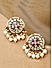 Beads Kundan Pearl Gold Plated Floral Stud Earring
