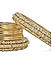 Fida Ethnic Gold Plated Pearl detail Bangle Set for Women