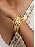 Fida Ethnic Gold Plated Pearl detail Bangle Set for Women