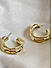 Gold Plated Classic Half Hoop Earring