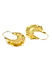 Toniq Sands of Time Gold Chic Hoop Circle Drop Earrings For Women