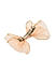Toniq Audrey Blush Pink Trendy Organza Dotted Party Bow Hair Clip For Women