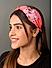 Pink Beaded Sequin Turban Knot Hair Band