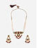 Fida Appealing Multi Gold Plated Floral Beads Pearl Ethnic Wear Alloy Jewellery Set For Women