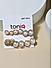 Toniq White Gold Plated Floral Pearl Daily Wear Alloy Set Earrings For Women - Set of 6