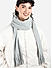 Toniq Pretty Grey  Special Winter  Seasonal Wear Synthetic Wool Stole For Women 
