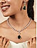Fida Lovely Green Silver Plated Geometric American Diamond Party Wear Alloy Jewellery Set For Women