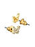 Toniq Gold Plated Set Of 9 Stud Earring Combo For Women