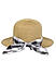 Stylish Black & White Printed Scarf Summer Beach Hats For Women