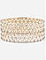Fida  Classy Gold Plated Floral Cz Stone Studded Ethnic Wear Alloy Bangle Set For Women Set Of 2-2.6