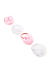 Toniq Kids Set Of 4 Pretty White and Pink Tulle Rubber Band For Girls
