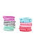 ToniQ Kids Set of 24 Pastel Color Rubber Band For Girls.