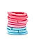 ToniQ Kids Set of 24 Pastel Color Rubber Band For Girls.