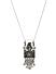 Silver-Toned Oxidised Tribal Pendant with Chain For Women