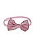 Grey and Pink Bow Clip Set