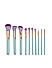 Glam Clam Set of 10 Makeup Brushes