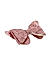 Pink Embellished Butterfly Shaped Alligator Hair Clip