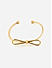 Gold Plated Adjustable Bow Cuff Bracelet