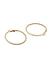 Set of 2 Gold and Silver Textured Hoop Earring
