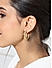 Gold Plated Smooth Glossy Hoop Earring