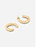 Gold Plated Smooth Glossy Hoop Earring