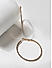 Stones Gold Plated Spherical Classic Hoop Earring