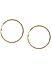 Stones Gold Plated Spherical Classic Hoop Earring