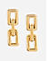 Gold Plated Linked Chain Drop Earring