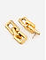 Gold Plated Linked Chain Drop Earring