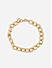 Gold Plated Linked Chain Bracelet 