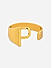 Initial Alphabet P Gold Plated Personalised Ring 