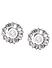 Cubic Zirconia Pearl Silver Plated Stud Earring
