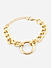 Set Of 3 Gold Plated Linked Bracelet Stacks 