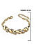 Toniq Gardenia Gold Stone Embellished Leaf Charm Bracelet For Women