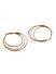 Toniq Hoop it like its Hot Gold Classic Set Of 3 Hoop Earrings Set For Women