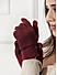 Maroon Winter Unisex Touch Screen Knitted Winter Gloves