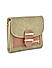 Two Tone Front Flop Wallet For Women