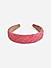 Pink Tweed Puff Hair Bands Women