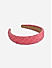 Pink Tweed Puff Hair Bands Women