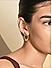 Molten Gold Plated Stud Earrings Women