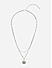 Silver plated layer necklace  women