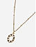 Gold plated Floral layer CZ necklace