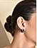 Black CZ Stone Stud Earrings  Women