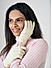 Beige Touchscreen Enabled  Winter Gloves