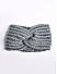 Grey Knit Twisted Headband for Women