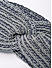 Grey Knit Twisted Headband for Women